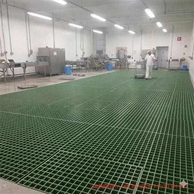 Aplicaciones de ingeniería de rejillas de FRP para pisos de plantas de proces...