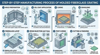 Cómo se fabrican las rejillas de fibra de vidrio: proceso de fabricación expl...